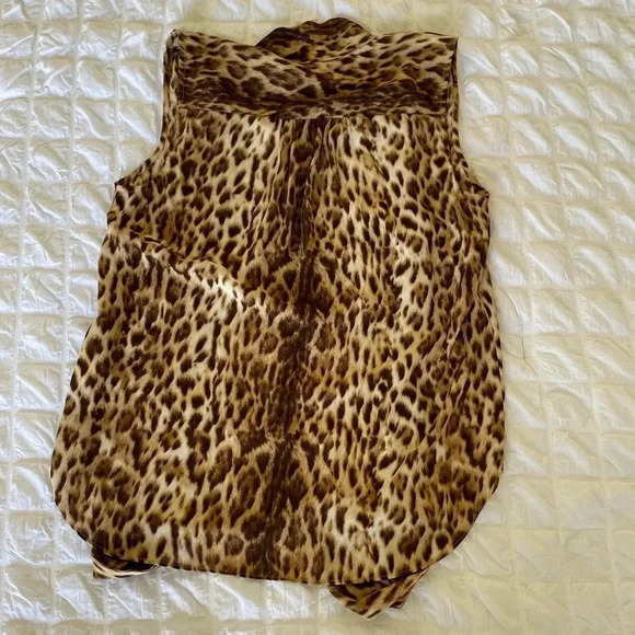 J.crew 365 leopard front tie blouse - Picture 9 of 9